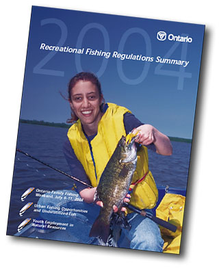 cover of the 2004 Recreational Fishing Regulations Summary